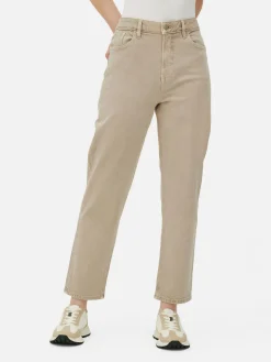 Vaqueros De Pernera Recta Y Corte Entallado