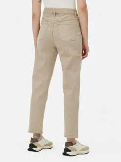 Vaqueros De Pernera Recta Y Corte Entallado