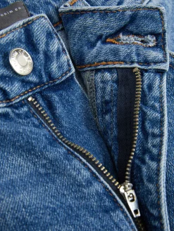 Vaqueros Rasgados De Talle Alto