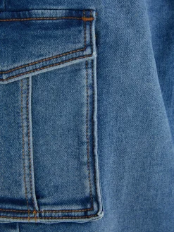 Vaqueros Tipo Cargo Con Bajos Ajustados