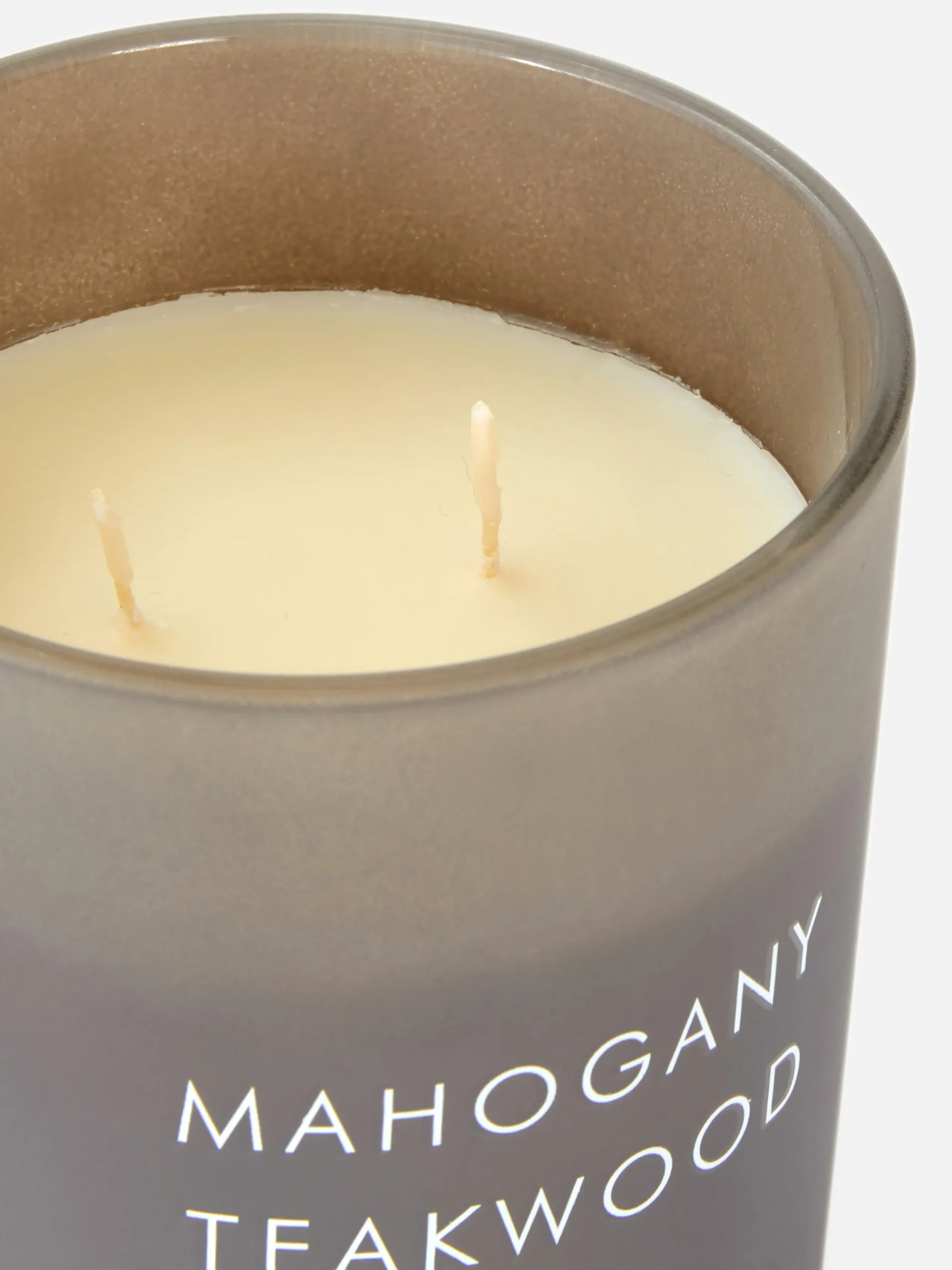 Vela Aromática De Dos Mechas En Frasco De Vidrio