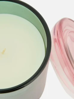 Vela Aromática En Frasco De Vidrio De Colores