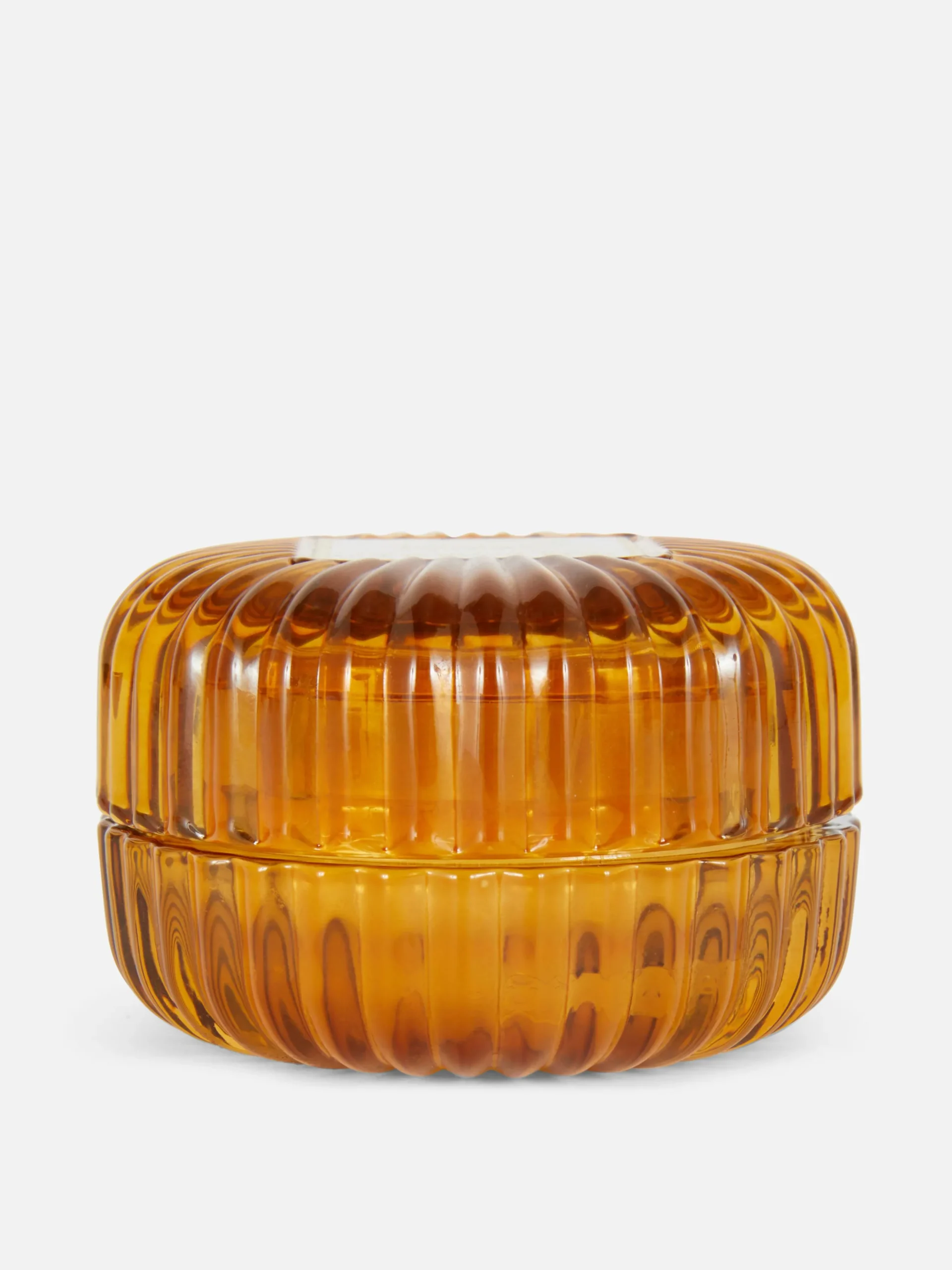 Vela Aromática En Tarro Estriado