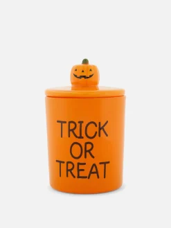 Vela De Halloween En Tarro Con Tapa