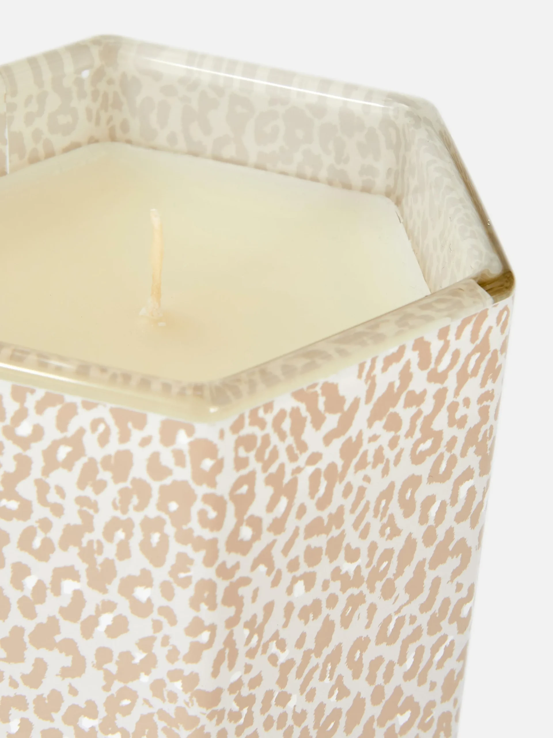 Vela En Recipiente Hexagonal