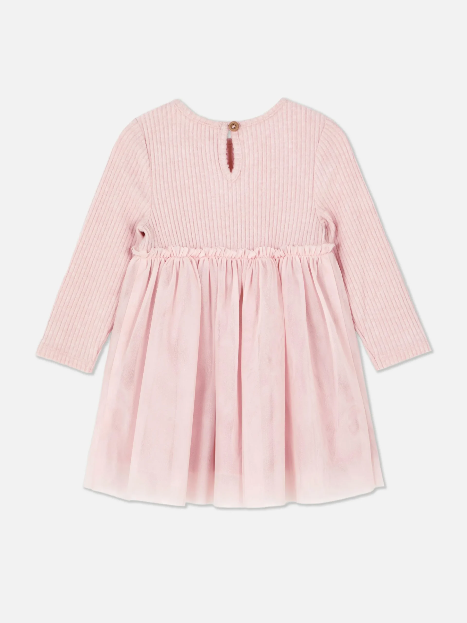 Vestido Acanalado Con Tutú