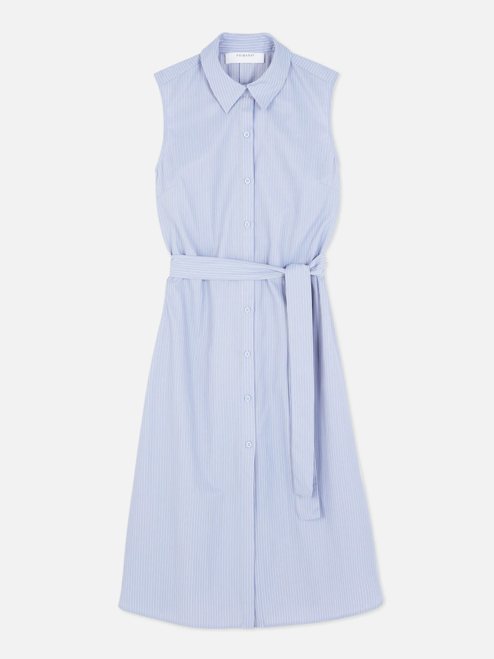 Vestido Camisero Midi Sin Mangas