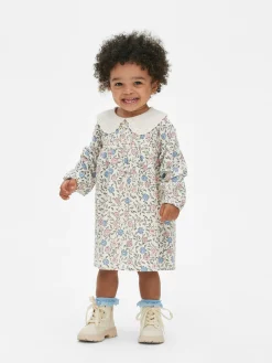 Vestido Con Estampado Floral Y Cuello