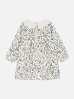 Vestido Con Estampado Floral Y Cuello