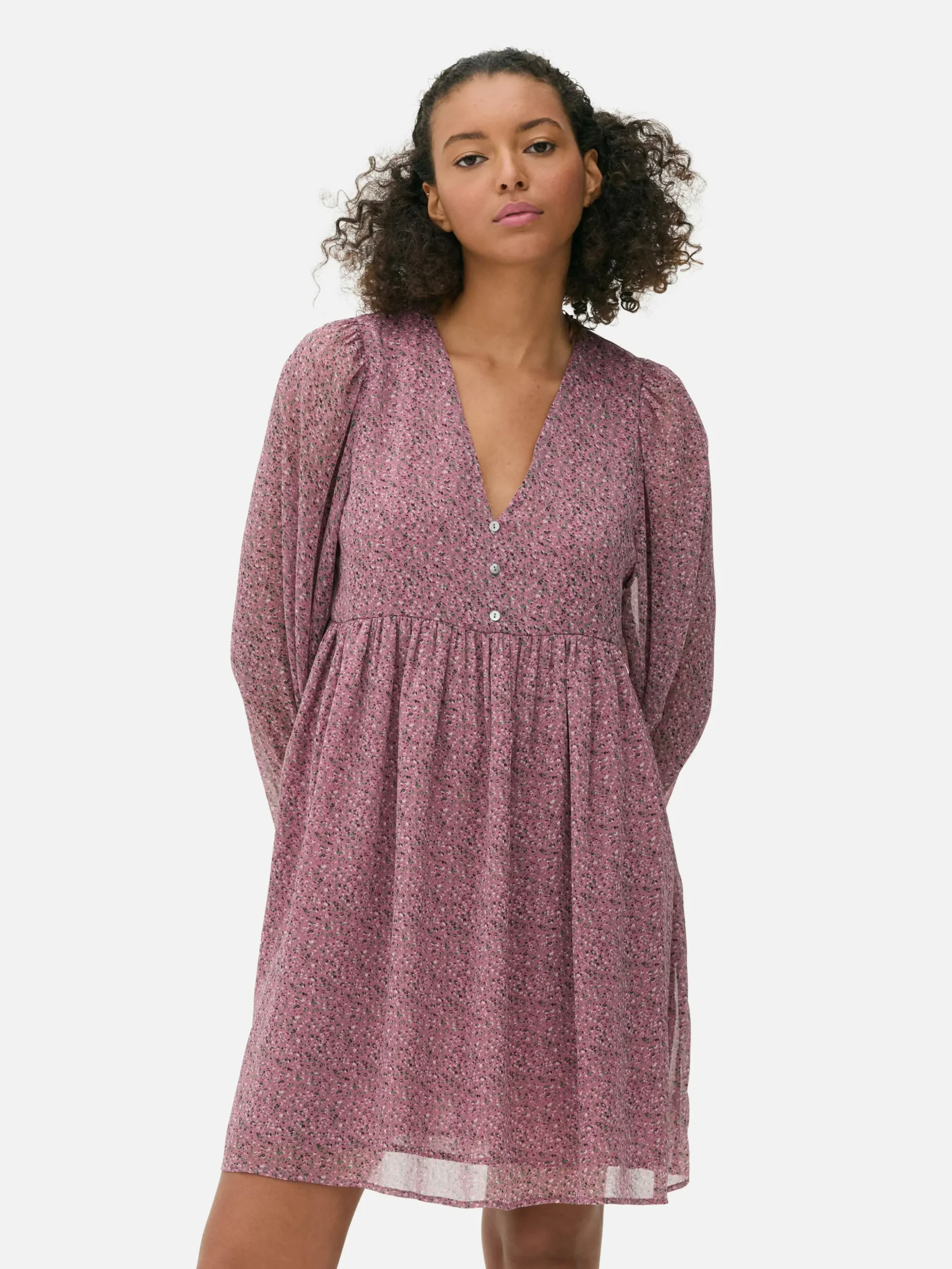 Vestido Corto De Gasa