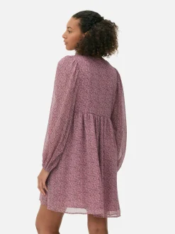 Vestido Corto De Gasa