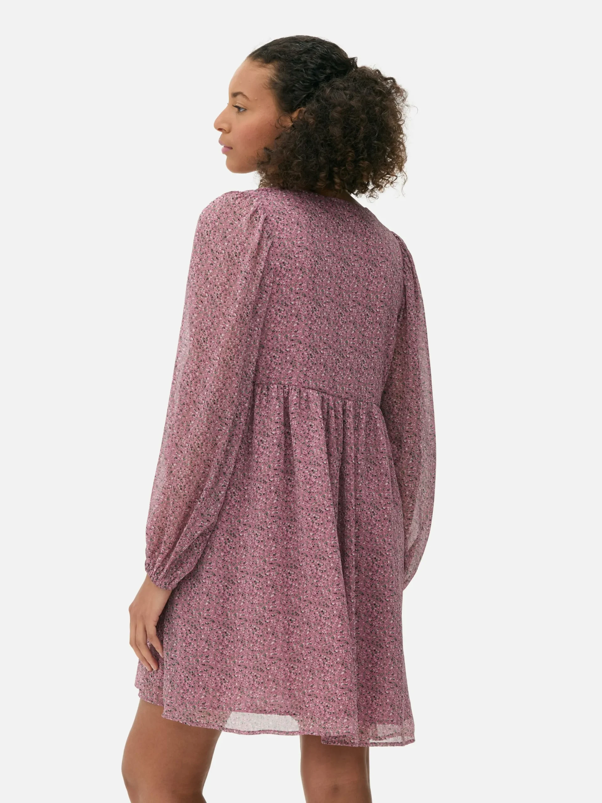 Vestido Corto De Gasa