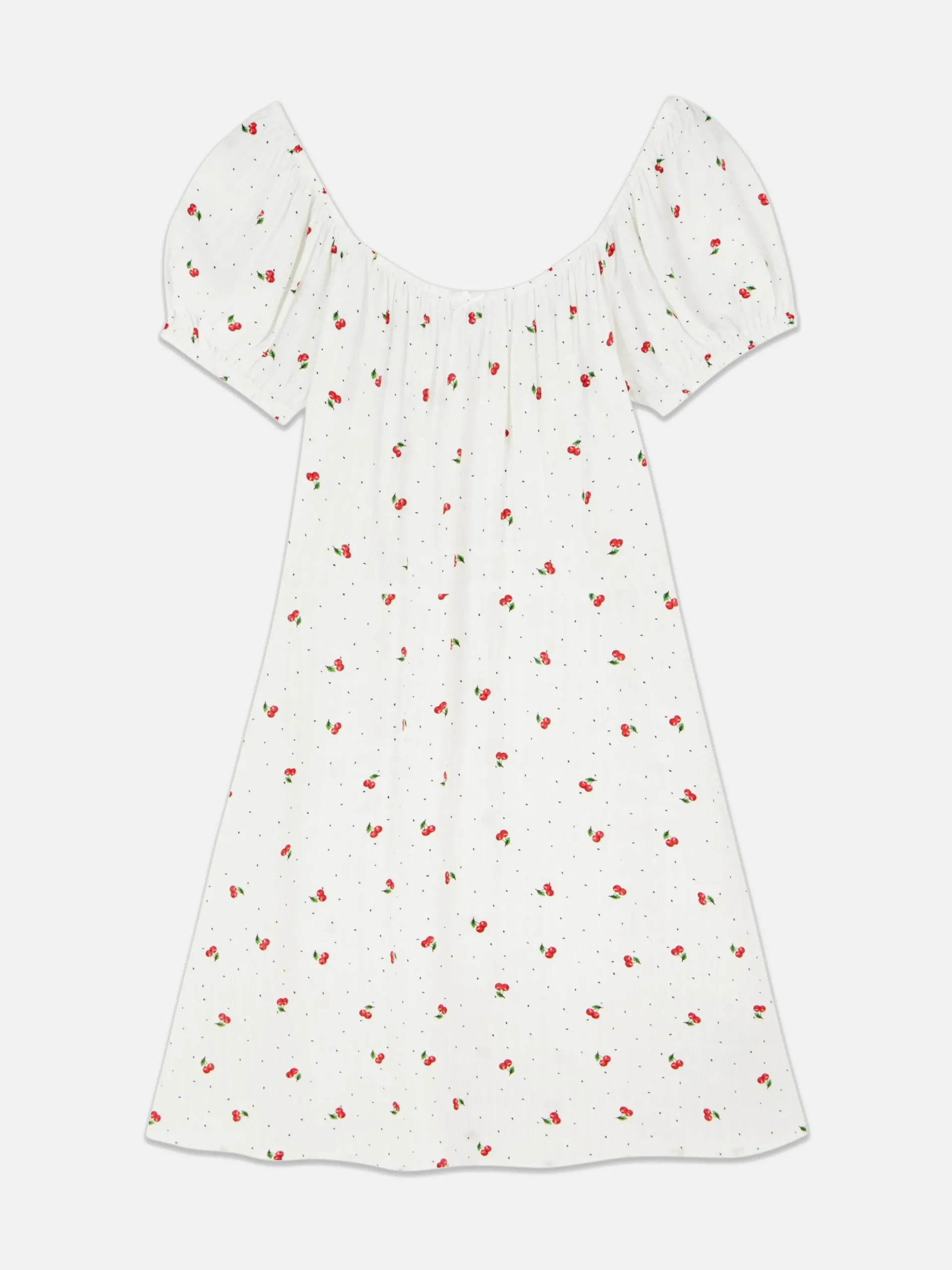 Vestido Corto De Manga Corta