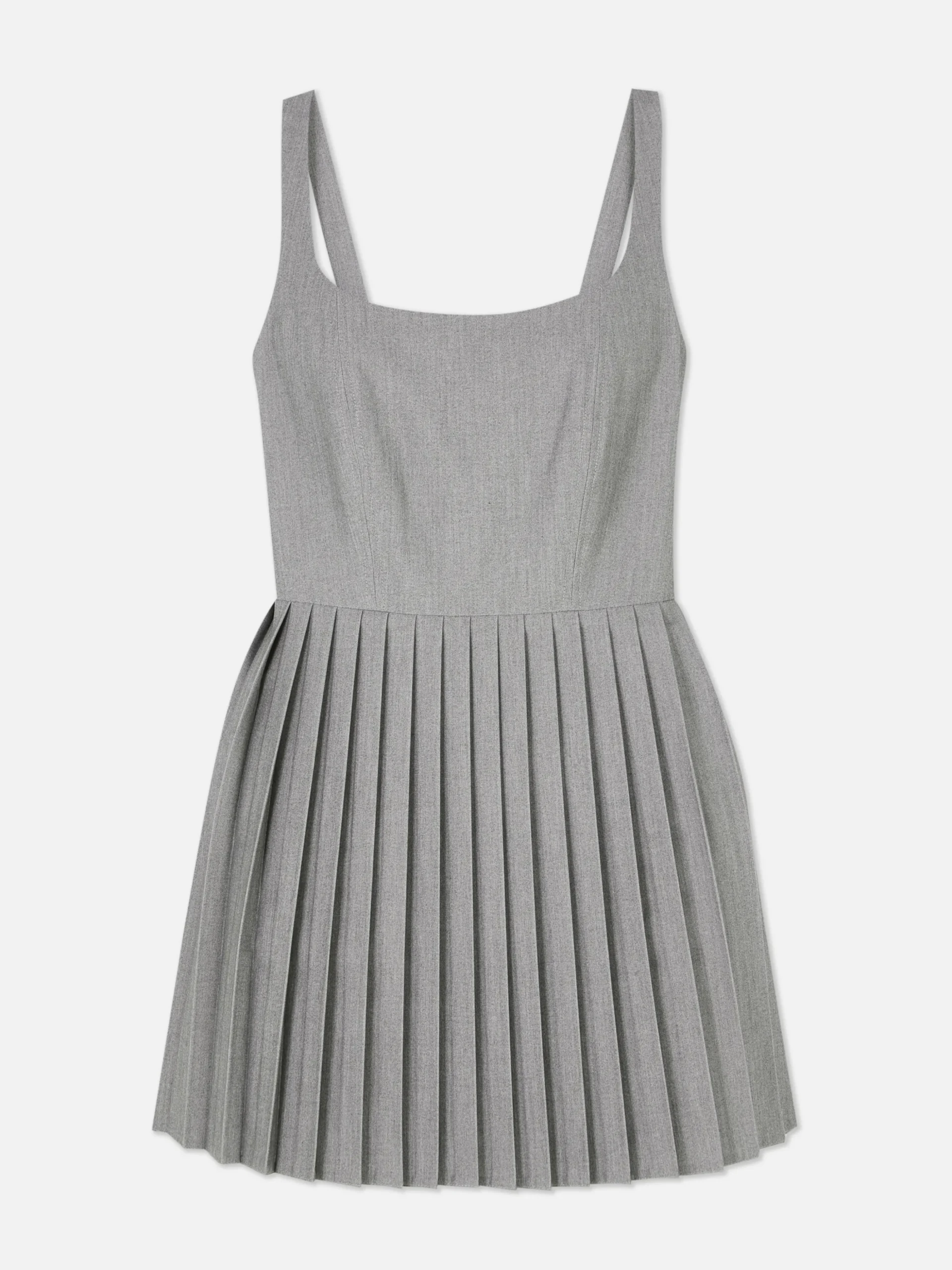 Vestido Corto Evasé Plisado De Rita Ora