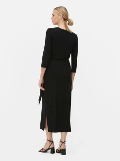 Vestido De Punto Con Lazo De The Edit