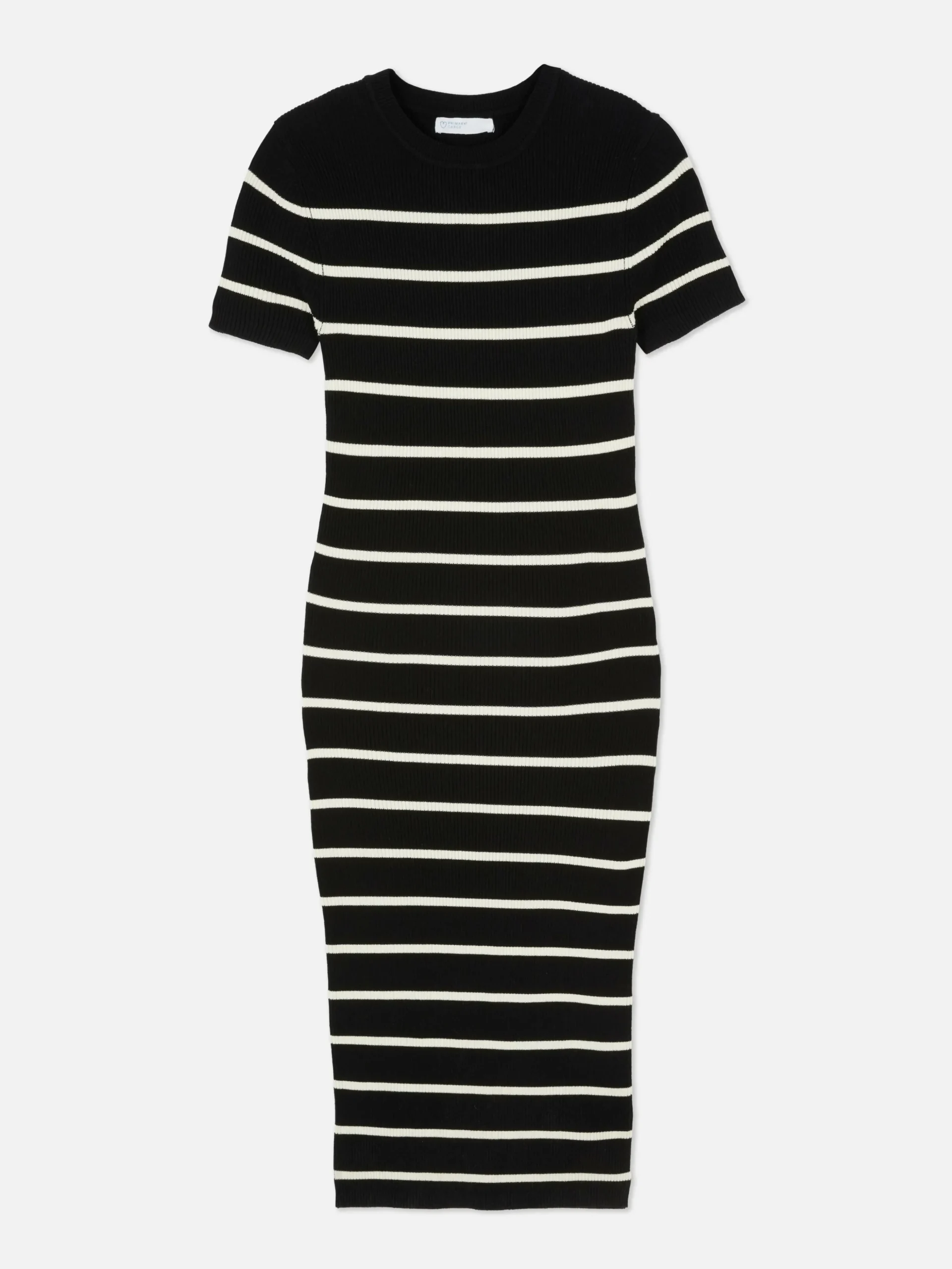 Vestido Midi De Tipo Jersey Y Manga Corta