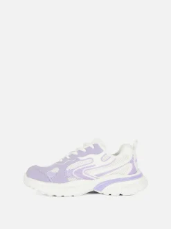 Zapatillas Deportivas Con Suela Gruesa Y Paneles