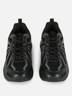 Zapatillas Deportivas De Caña Baja Con Paneles