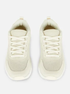 Zapatillas Gruesas De Caña Baja Con Paneles