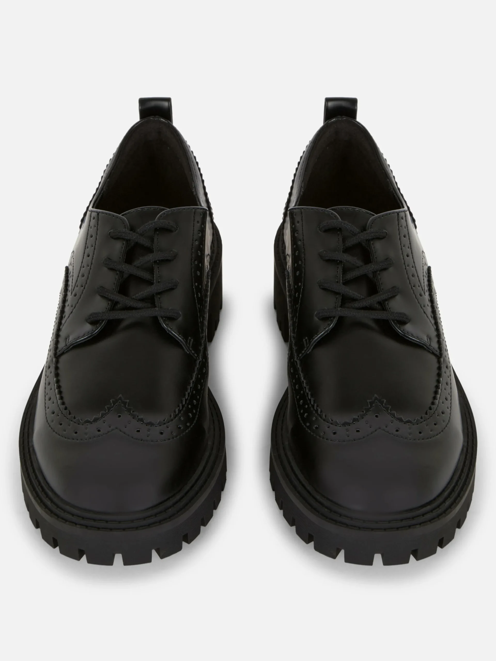 Zapatos Brogue Con Cordones Y Suela Gruesa