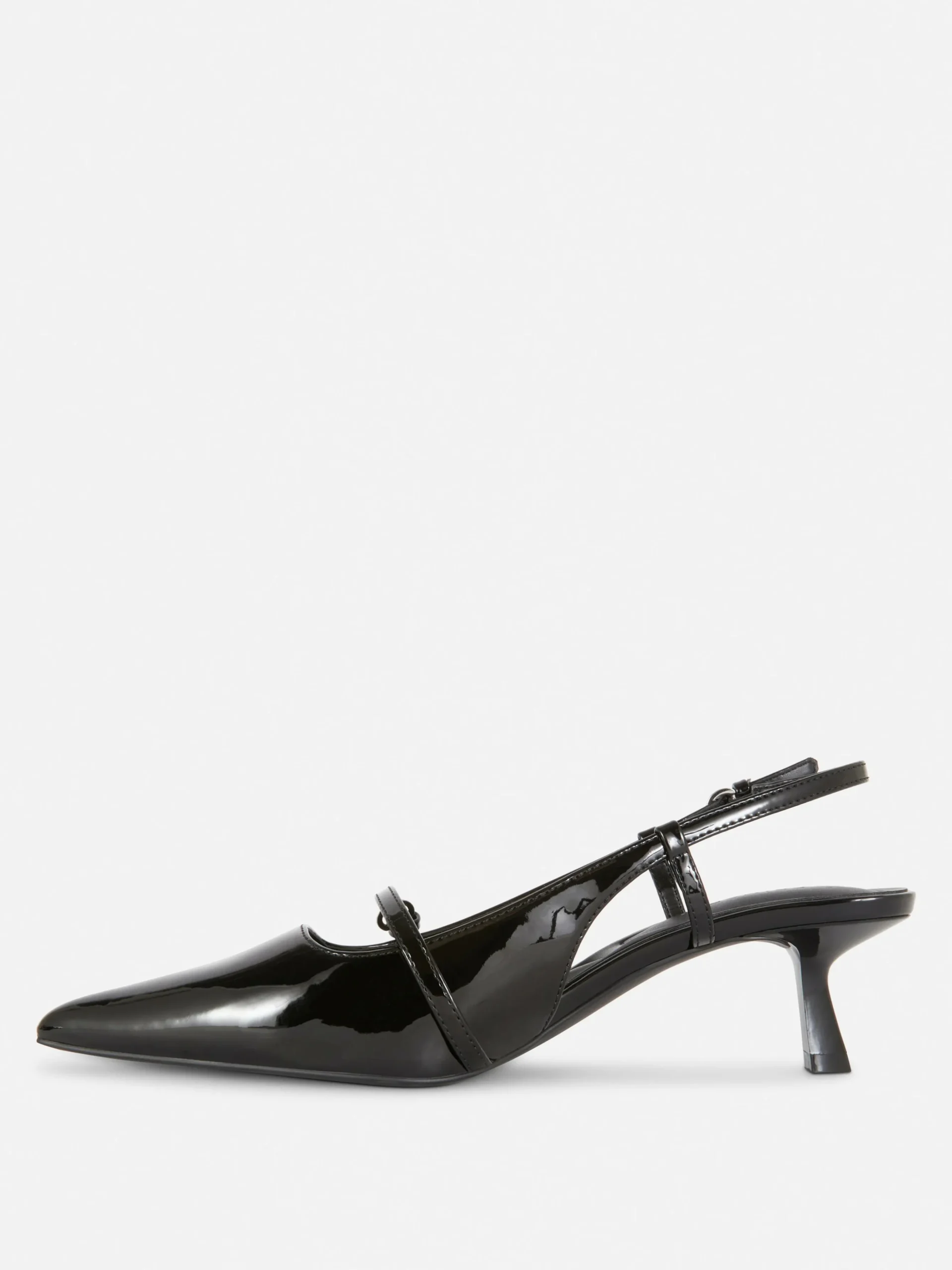 Zapatos De Charol Con Hebilla Y Tacón Chupete