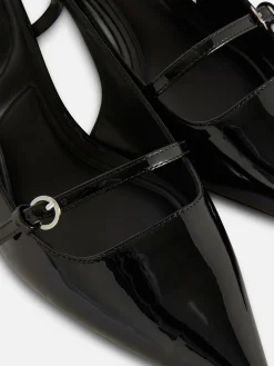 Zapatos De Charol Con Hebilla Y Tacón Chupete