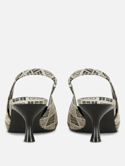 Zapatos De Tacón Chupete Con Diseño Geométrico