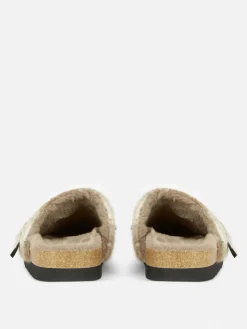 Zuecos A Cuadros Y Forro Sintético De Rita Ora