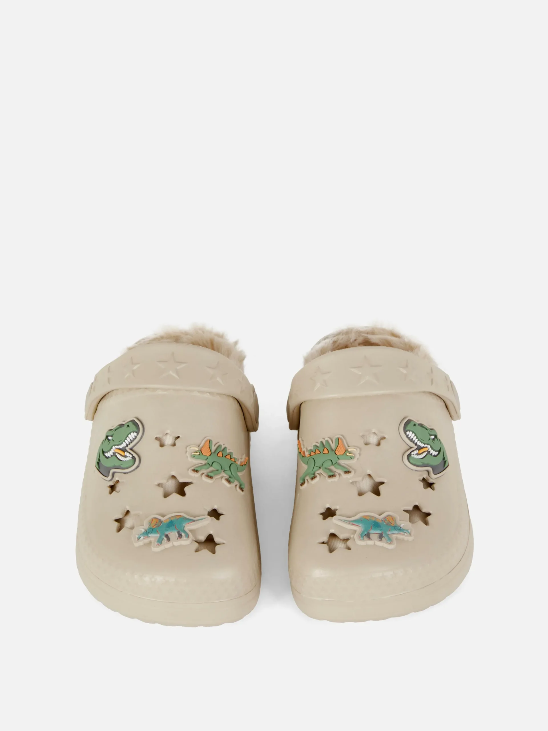 Zuecos De Dinosaurio Con Forro De Pelo Sintético
