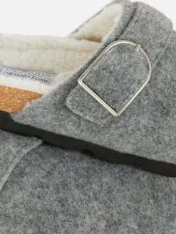 Zuecos Destalonados De Fieltro