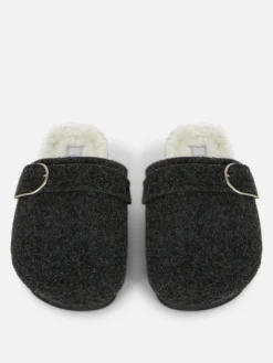 Zuecos Destalonados De Fieltro