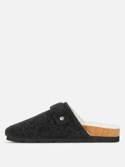 Zuecos Destalonados De Fieltro